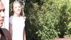 Curvy blonde milf has an intense orgasm in a hardcore anal threesome