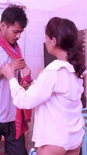 Stunning moment from &quot;Beautiful Madam Amazing Threesome Sex! Indian Threesome Sex&quot;