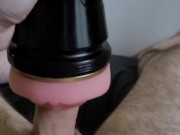 Pocket pussy gives me loud shaking orgasm