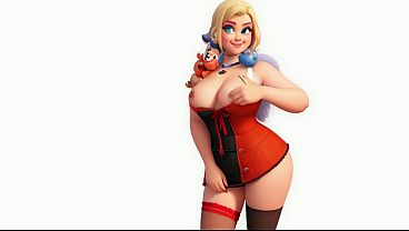 Granny Carmen&rsquo_s Harley Quinn: A Puddin'_ Free Sexual Escapade - An AI Animated Adventure