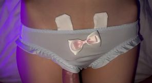 Double Creampie in Tight Step-Sister's Pussy During POV Session