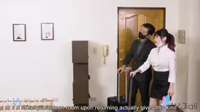 Naughty Huang Ying Ends up Fucking Her Co-worker During Quarantine