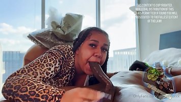 Big ass, Ebony plumper, Bianca B is moaning while getting fucked in a doggy- style position