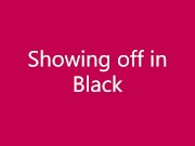 Anouk Tranny Slut - Showing off in Black