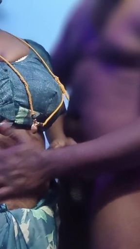 Saree Stripping and blow job   Clip 1