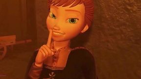 Ana from Frozen has something to conceal