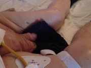 Disabled man gets a helping hand from his friend/caregiver