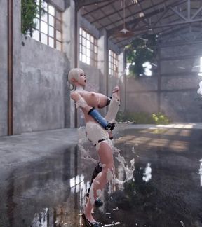 Kaine Trying to Calm Her Hard Erection futa Shemale