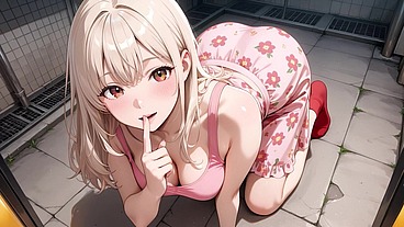 AI · Public Supermarket Sex with Stunning Blonde Anime Beauty – Multiple Intense Positions