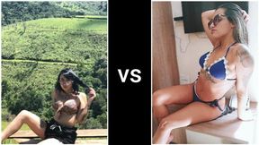 FART FIGHT VOL 5 ASIAN VS BRUNETTE GIRL BY AKEMY CRUEL AND NATTY MELLO CAM BY KLEBER FULL HD