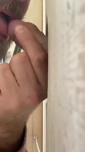 Key moment from "Sucking off Excited Guy at Glory Hole - FULL VIDEO"