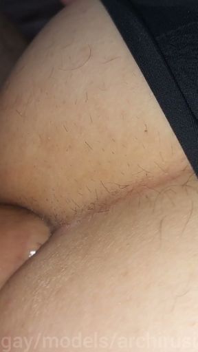 A gentle femboy puppy in daddy's sperm from hungry sex without a condom.   Clip 2