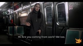 beautiful stranger sucked me in train -