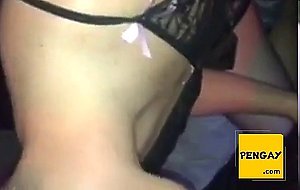 Bubble Butt Sissy teasing and sucking dick