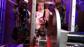 solo squirting fuck machine rubber latex nun