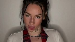 Busty british college teen submissive joI