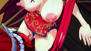 Rias Gremory kimono sex at the festival | HSDXD NTR madness E9 | Full Movie on Sheer &amp_ PTRN: Fantasyking3