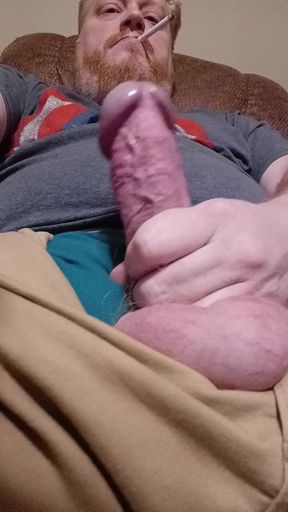 Stroking my Hard Cock for you tonight