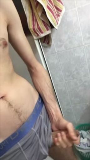 Handsome guy gets off of it