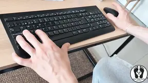 The sexiest secretary gets stressed out at work and needs some relief.