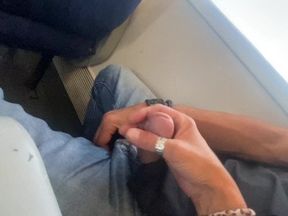 Accidental Sex on the Train - Handjob and Cumshot with Amateur Milf