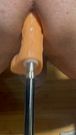 Anal orgasm on sex machine