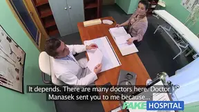 SexHospital Horny saleswoman strikes a deal with the Dr