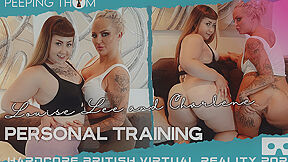 Queen Charlene And Louise Lee In Personal Training - Amateur Lesbian 3d Porn