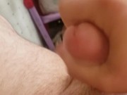 Normal guy plays with dick