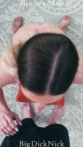 BJ & Facial: Britney Mae & BigDickNick
