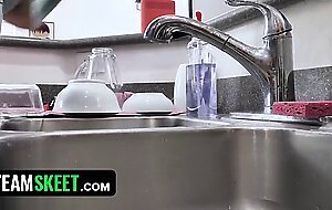 Beautiful Blondie Aften Opal Forgets About The Distance And Jumps On My Cock