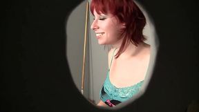 Trashy BJ Redhead Zoey Nixon Sucks Dick Through Gloryhole