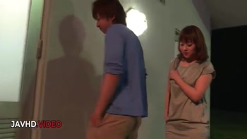 Sweet Riho Mikami Kneels in Stockings to Provide Japanese Blowjob Delight