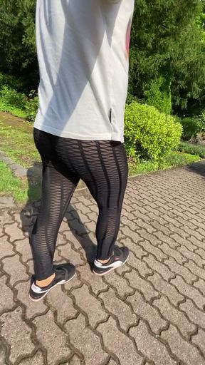 Walk in new transparent leggings