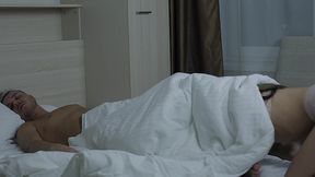 a mongolian teen jerks off on me while i m napping