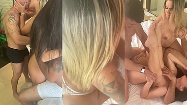 First Couple Swap Turns Wild as Huge Ass Latina Takes Anal and Begs for Creampie While Friend Sucks Two Cocks