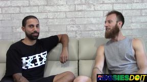 Bearded Top Tyla Dominates Lucas Narrow Aussie Asshole Raw