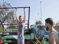 Sly gay fellow seduces fit bros for fun