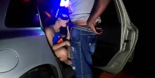 Hot Wife Was so Horny That She Left Carnival to Moan About Negao's Dick in the Parking Lot