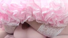 Sissy Doll In Pink Sissy Dress