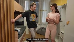 Dad's Buddy Can't Hold Back From Humping Young Vixen