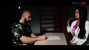 If You Fuck Me I'll Hire You, hot Bianka Blue fucked by Luca Borromeo