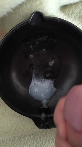 Cum in a bowl