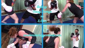 Boxing Sassy vs X-Man mp4