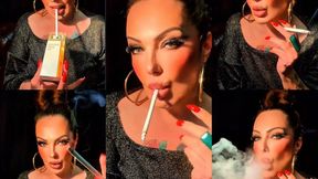 Custom Special - Inhale through the mouth and exhale through the mouth - Eye contact - Audible Inhales and exhales - Virginia Slims 120