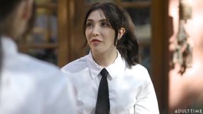 Transfixed - Horny Caterers with Good Chemistry Khloe Kay &amp; Jane Wilde Have Sneaky Sex at Work