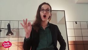 You want the job? Then suck my dick! Dominant trans JOI