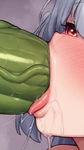 Sexy Adventurer Gets Turned on by a Goblin and Gives Him a Wild Blowjob in the Abandoned Castle