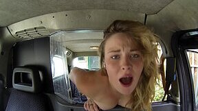 Nadia Obrien gets eaten out and fucked in the backseat of a car