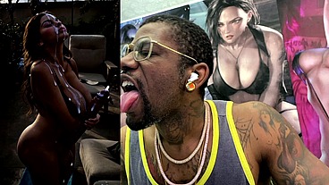 Thicc Fat Booty Ass Latina Girl With A Long Hard Transgender Cock Cumming Hard All Over Herself, AI Generated